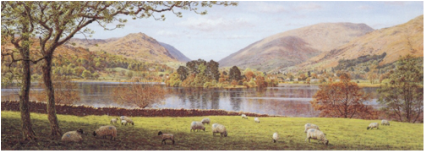 Keith Melling Open Edition Print Grasmere From Dale End