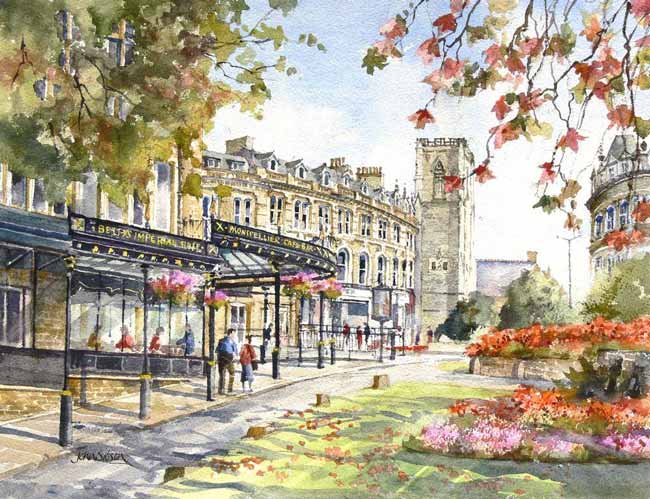 John Sibson Limited Edition Print Bettys and Montpellier Harrogate