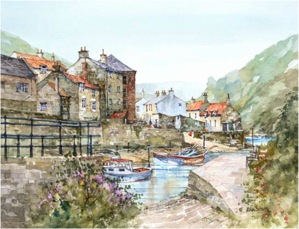 John Sibson Limited Edition Print Calm At Staithes
