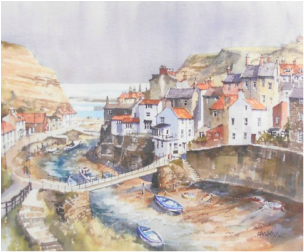 John Sibson Limited Edition Print Staithes Harbour