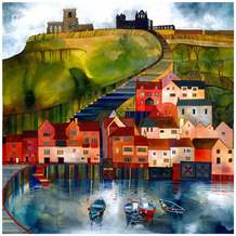 Kate Lycett Limited Edition Print 199 Steps Whitby Yorkshire