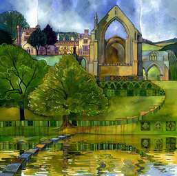 Kate Lycett Limited Edition Print Stepping Stones - Bolton Abby